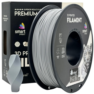 Smart Print FG-S56-E1, 3D filament, PLA+, Gray, 1kg, 1,75mm