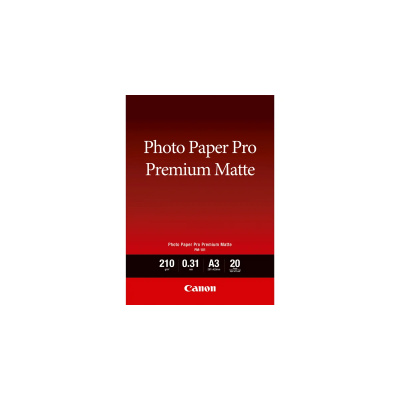 Canon Photo paper premium matte 8657B006, A3, 210 g/m2, bílý, matný inkoustový fotopapír