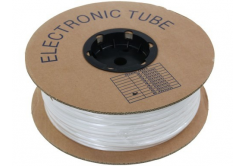 Popisovací PVC bužírka kruhová 8,0mm, bílá, 100m