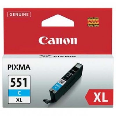 Canon CLI-551XLC 6444B001 azurová (cyan) originální cartridge