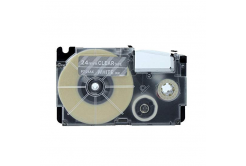 Kompatibilní páska s Casio XR-24AX 24mm x 8m bílý tisk / průhledný podklad