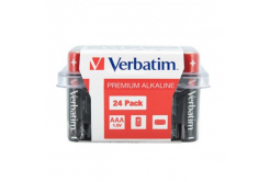 Baterie alkalická, AAA-LR03 Micro, AAA, 1.5V, Verbatim, krabička, 24-pack, 49504