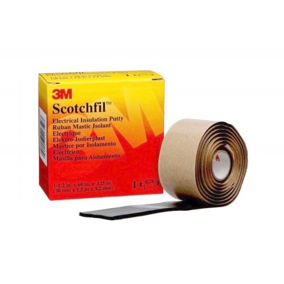 3M Scotchfil Elektroizolační tmelová páska, černá, tl. 3,1 mm, 38 mm x 1,5 m