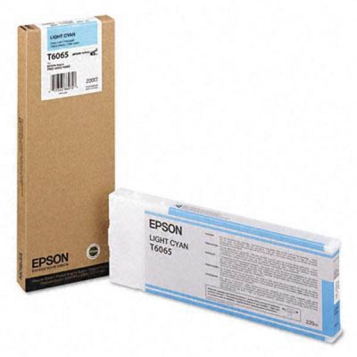 Epson T606500 světle azurová (light cyan) originální cartridge