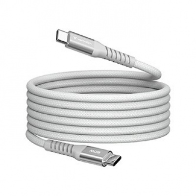 Verbatim 31850 USB kabel USB C samec - USB C samec, 60W, 1.2m, magnetický, šedý, box