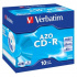 Verbatim 43327 CD-R AZO Crystal, 10-pack Jewel box, 700MB, 52x, 80min., 12cm, bez možnosti potisku