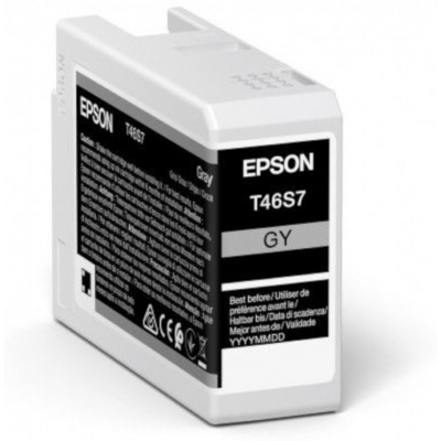 Epson T46S7 C13T46S700 šedá (gray) originální cartridge