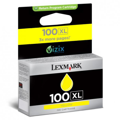Lexmark 100XL 14N1071E žlutá (yellow) originální cartridge
