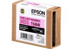 Epson T580B00 světle purpurová (light magenta) originální cartridge