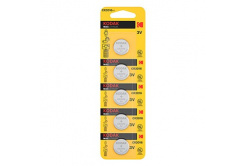 Baterie jednorázová lithiová, knoflíková, CR2016, 3V, Kodak, blistr, 5-pack, KOD-2016BL5