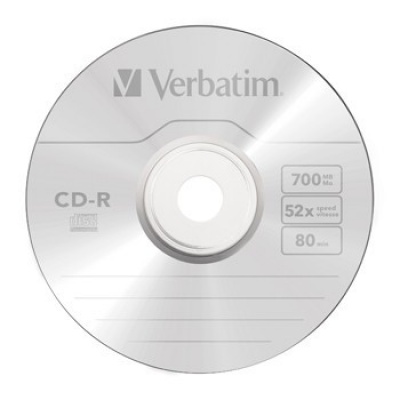 CD-R Verbatim DL+ 80min BOX Crystal