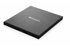 VERBATIM externí mechanika DVD-RW Rewriter USB-C, černá + NERO