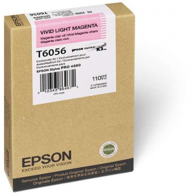 Epson T6056 světle purpurová (light vivid magenta) originální cartridge