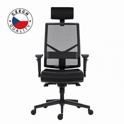 Powerton ERGO MARIE Kancelářské ergonomické křeslo, Černé