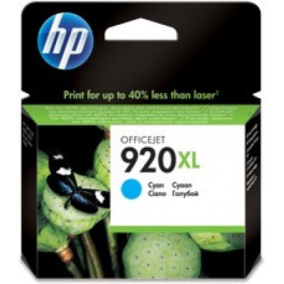 HP č.920XL CD972AE azurová (cyan) originální cartridge, prošlá expirace