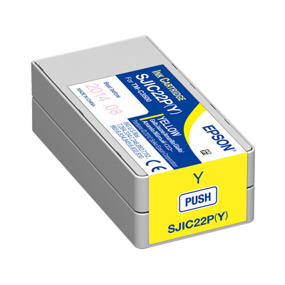 Epson SJIC22P(Y) C33S020604 pro ColorWorks, žlutá (yellow) originální cartridge