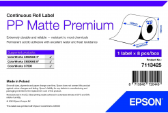 Epson 7113425 PP Matte, pro ColorWorks, 102mmx55m, polypropylen, bílé samolepicí etikety