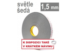 3M VHB™ 4956-P, tl, 1,5 mm; světle šedá oboustranně velmi silně lepicí akrylová páska 19 mm x 33 m