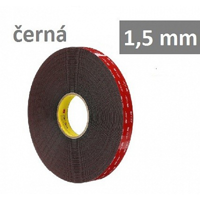 3M VHB™ 4655, tl. 1,5 mm; tmavošedá oboustranně silně lepicí akrylová páska 9 mm x 33 m