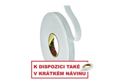3M 9515W Montážní pěnová oboustranná páska, bílá 19 mm x 33 m