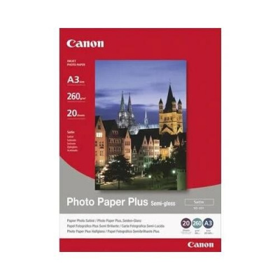 Canon 1686B072 Photo Paper Plus Semi-Glossy, 10x15cm, 4x6", 260 g/m2, 5 ks, pololesklý, saténový, bílý, foto papír