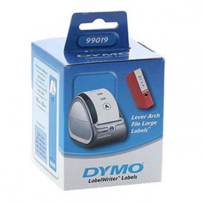 Dymo 99019, S0722480, 59mm x 190mm, bílé papírové štítky na široké pořadače