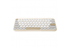 ASUS Marshmallow Keyboard KW100/Bezdrátová Bluetooth/CZ-SK layout/Béžová