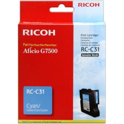 Ricoh 405505 azurová (cyan) originální gelová náplň