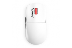 Myš Marvo MONKA PRIME, bílá, optika, 26000DPI, Tri-Mode