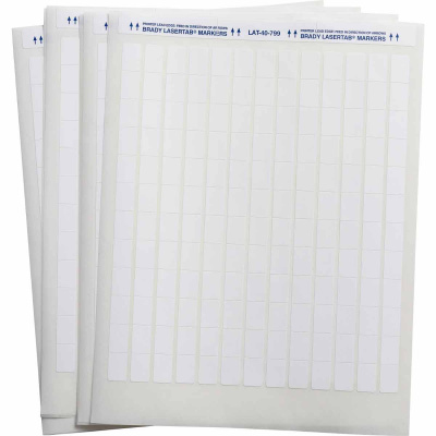 Brady LAT-40-799-1 / 029684, LaserTab Laser Printable Labels, 12.70 mm x 19.05 mm