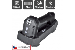 Virtuos HW-857 CCD 2D průmyslová, čtečka, bezdrátová, USB, tmavě šedá