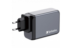 VERBATIM GaN Nabíječka do sítě GNC-100, 100W, 3x USB-C, 1x USB