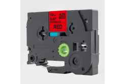 Kompatibilní páska s Brother TZ-FX431 / TZe-FX431, 12mm x 8m, flexi, černý tisk / červený