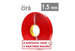 3M VHB™ 4915-F, tl. 1,5 mm; transparentní oboustranně velmi silně lepicí akrylová páska 6 mm x 25 m