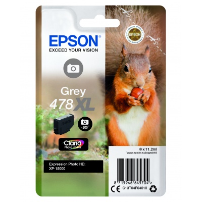 Epson 478XL C13T04F64010 šedá (grey) originální cartridge