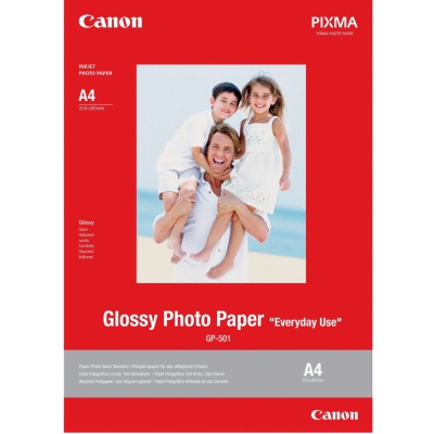 Canon GP-501 0775B082 Glossy Photo Paper, A4, 200 g/m2, 20 ks, foto papír, lesklý, bílý