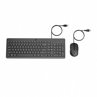 HP 150 Set klávesnice a myš drátová (USB) CZ, černá