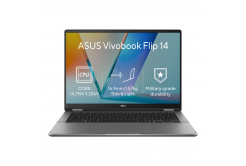 ASUS Vivobook 14 Flip/TP3407SA-OLED548WZ/U5-226V/14"/WUXGA/T/16GB/512GB/Intel int/W11H/Gray/2R