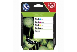 HP originální ink blistr, N9J73AE#301, No.364 Combo pack, CMYK, HP Combo-pack,B8550,C5380,D5460