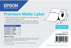 Epson C33S045417 Premium Matte, pro ColorWorks, 51mmx35m, bílé samolepicí etikety