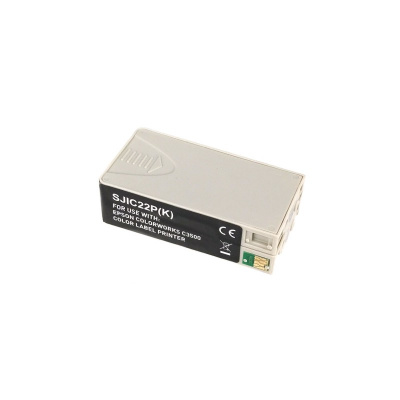 Epson S020601, SJIC22P(K) pro ColorWorks, černá (black) kompatibilní cartridge