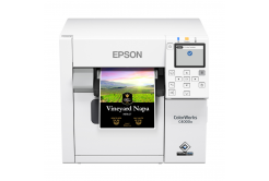 Epson ColorWorks C4000e (bk) C31CK03102BK, barevná tiskárna štítků, Gloss Black Ink, cutter, ZPLII, USB, Ethernet