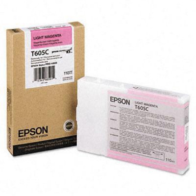 Epson T605C světle purpurová (light magenta) originální cartridge