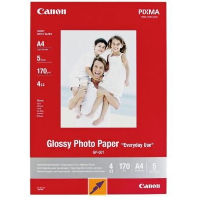 Canon Matte Photo Paper, foto papír, matný, bílý, A4, 170 g/m2, 5 ks, 7981A042, inkoustový