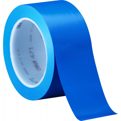 3M 471 PVC lepicí páska, 75 mm x 33 m, modrá