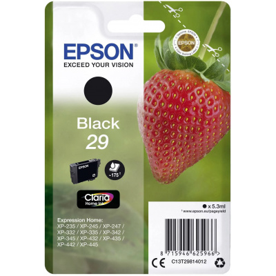 Epson T29 C13T29814012 černá (black) originální cartridge
