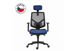 Powerton ERGO TINA Kancelářské ergonomické křeslo, Tmavě modré