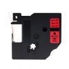 Kompatibilní páska s Dymo 40917, S0720720, 9mm x 7m černý tisk / červený podklad