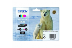 Epson T26364020, 26XL azurová/purpurová/žlutá/černá (cyan/magenta/yellow/black) originální cartridge