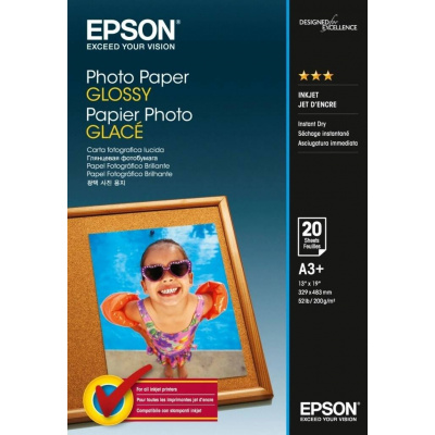 Epson C13S042535 Photo Paper Glossy, foto papír, lesklý, bílý, A3+, 200 g/m2